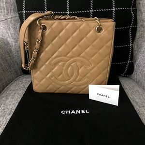 Authentic Chanel Matelasse Tote Bag